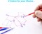 Heat Erasable Fabric Marking Pens with 28 Refills for Tailors Sewing, and Quilting Dressmaking, 4 Colors Heat Erase Pens for Fabrics.